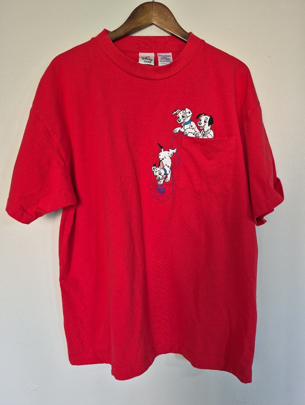 The Disney Store Vintage 101 Dalmation Red TShirt XL